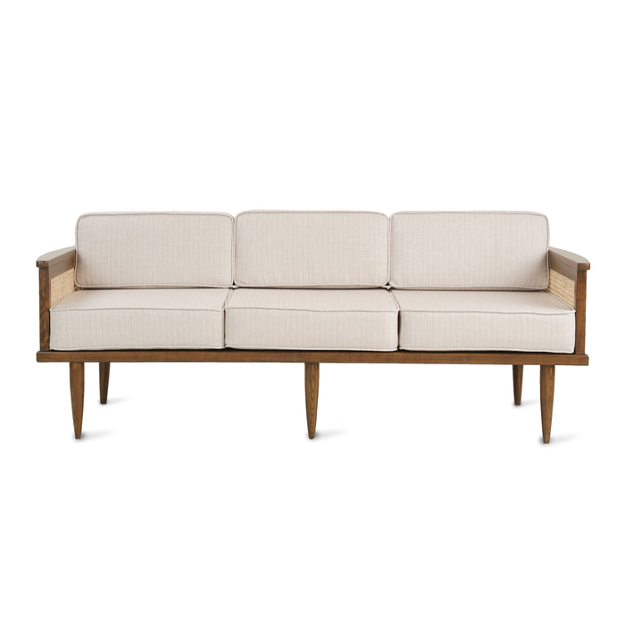 Anaya Wooden Rattan Sofa